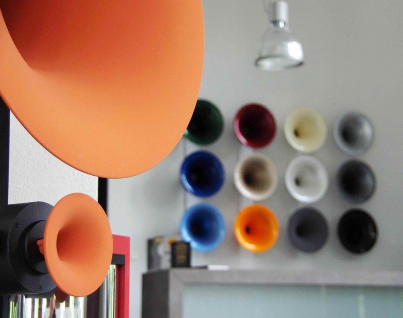 Avantgarde Accoustic Showroom, Hornlautsprecher, Farben