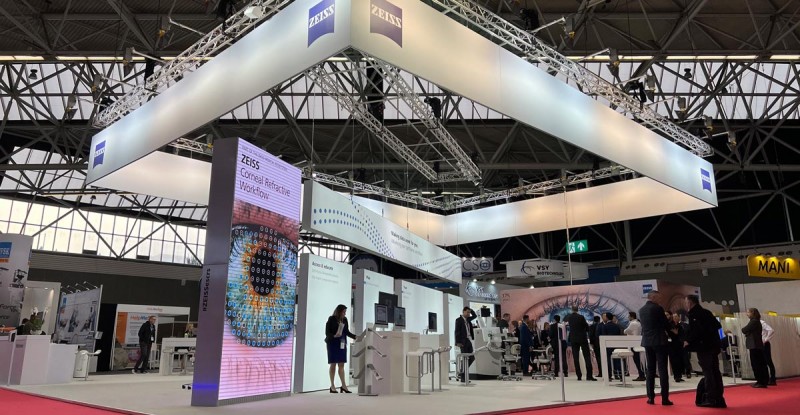 Messestand auf der ESCRS 2021 in Amsterdam
