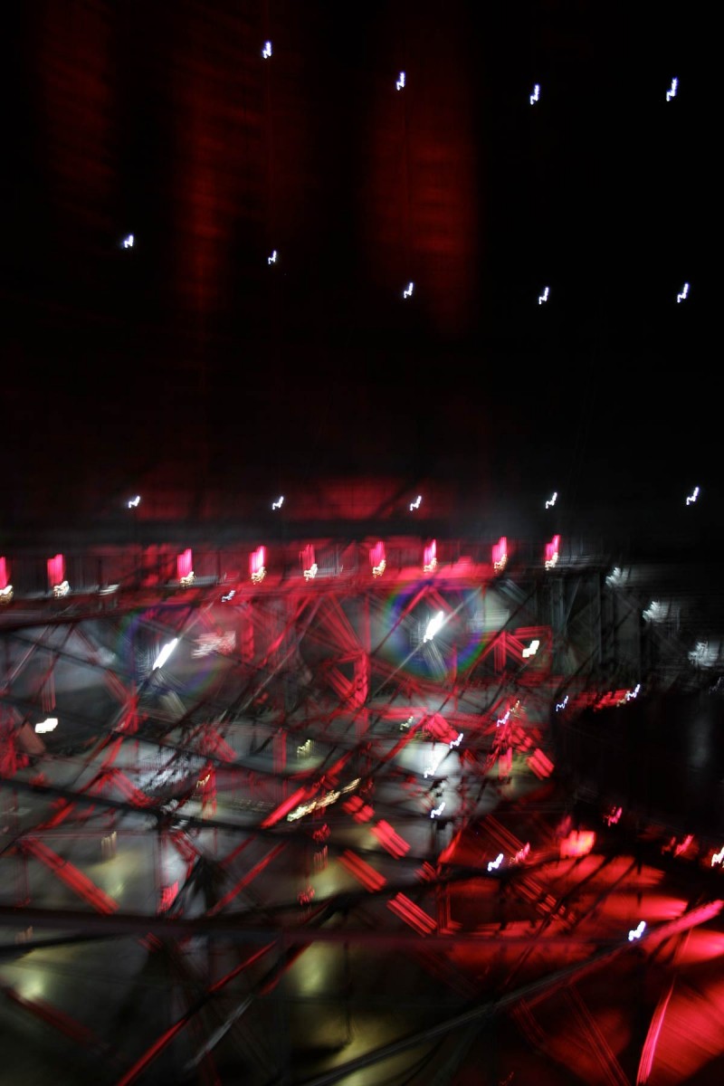 Lichtinstallation im Gasometer Oberhausen