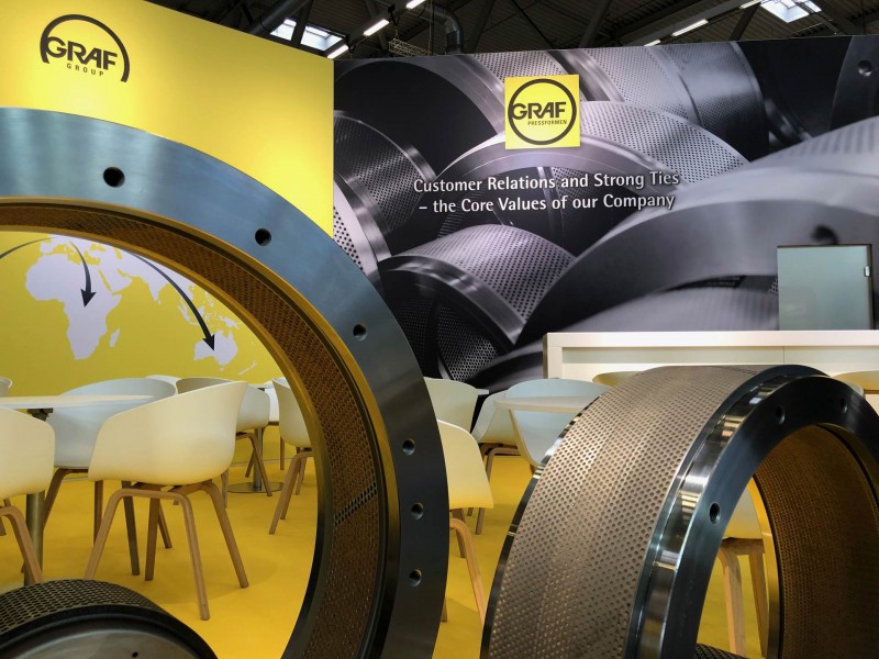Messestand für Graf Pressformen auf der VICTAM, Köln 2019