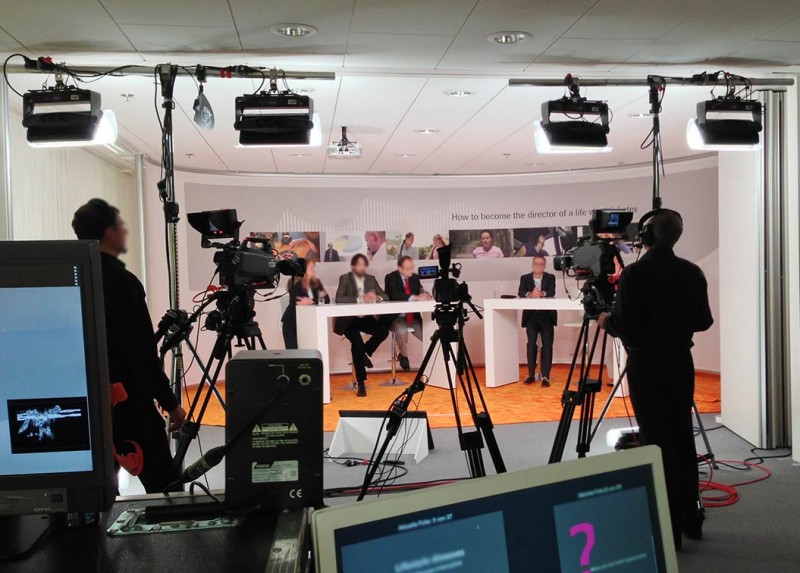 Livestreaming Studio mit hochwertiger Anmutung