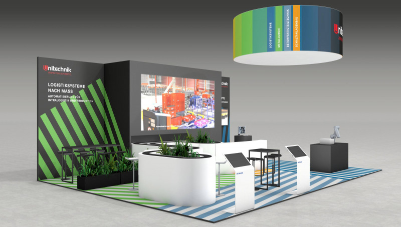 LogiMAT Entwurf Messestand