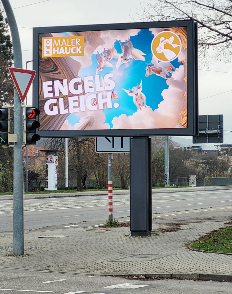 Malerhauck Display Werbung