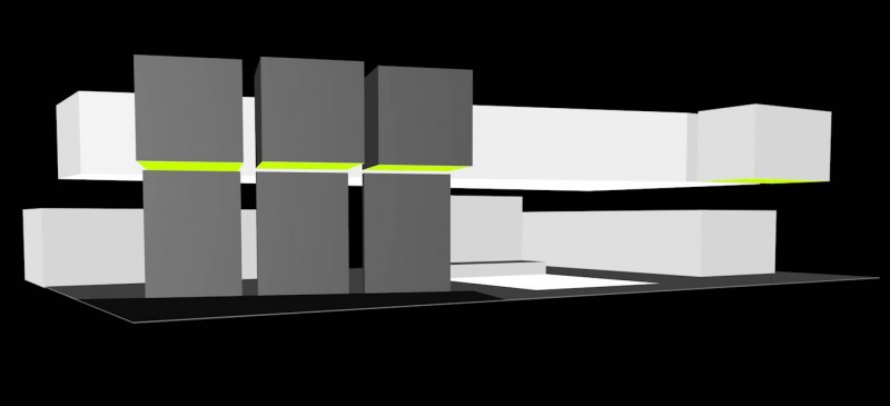 3D-Visualisierung Messekonzept, Entwurf