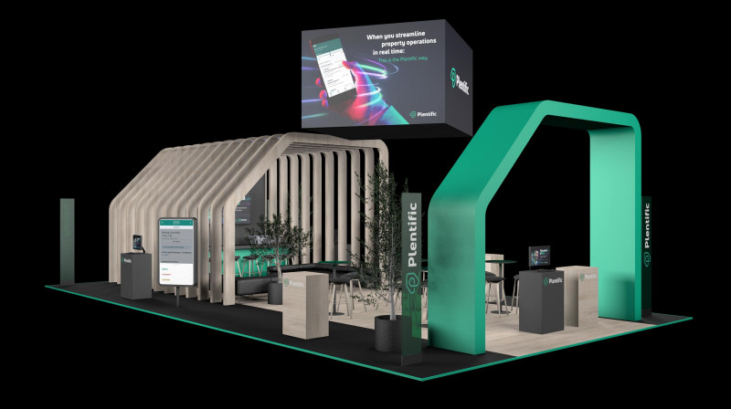 Plentific Entwurf Messestand