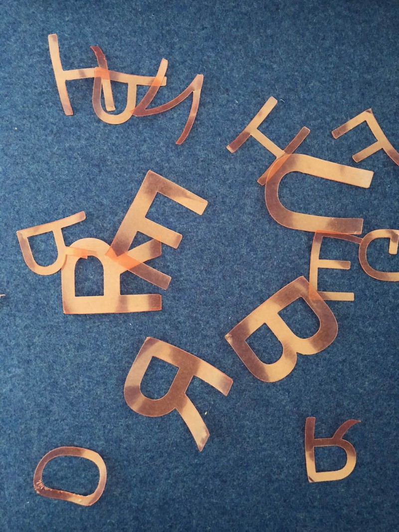 Typo-Test, scheinbar zufällige Buchstaben