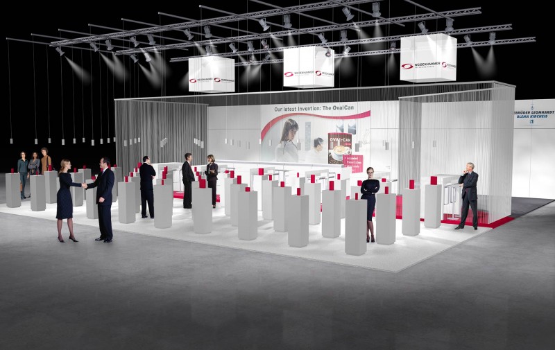 Messekonzept Entwurf 3D Visualisierung
