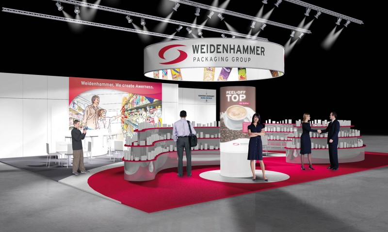 Messekonzept Entwurf 3D Visualisierung