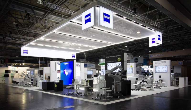 Messestand für Carl Zeiss Meditec auf der ESCRS Wien 2019