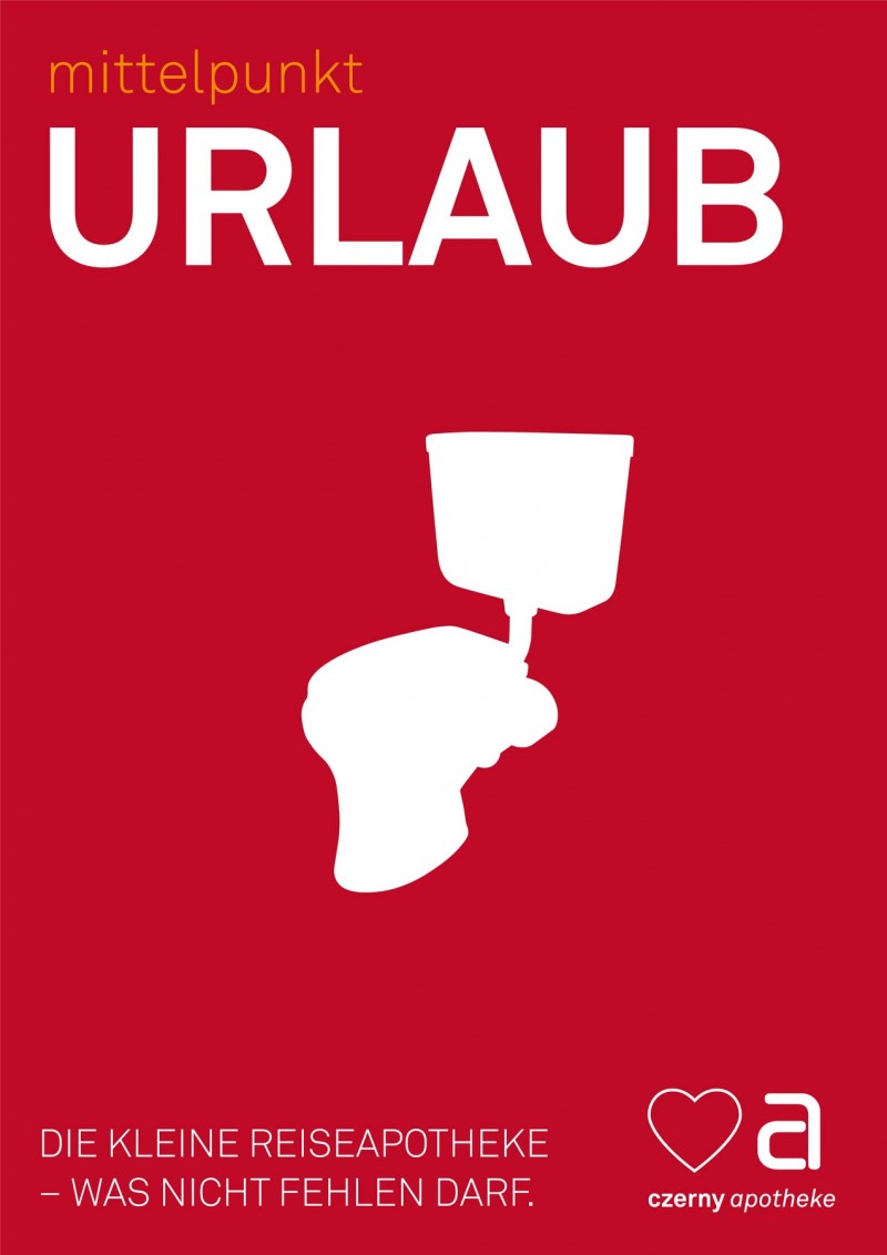 Werbe-Plakat Czerny-Apotheke, Kundenstopper